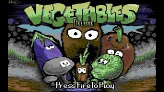 Vegetables Deluxe (2019) for C64 Game Showcase - Match 3 style puzzle game