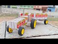 How To Make Tractor With Trolley With Matchbox Diy Matchbox Tractor