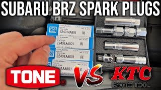 Subaru BRZ (GT86, GR86, & FRS) Spark Plugs The Easy Way! No Engine Lift. TONE Vs. KTC Install Tools!