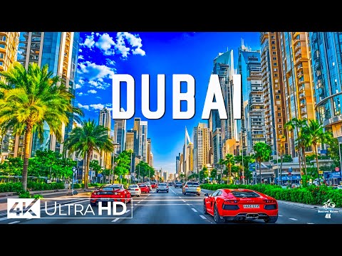 FLYING OVER DUBAI 4K UHD - Relaxing Music With Beautiful Nature Scenes - 4K Video UHD