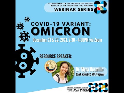 VIP Webinar Series (15th) COVID 19- OMICRON VARIANT