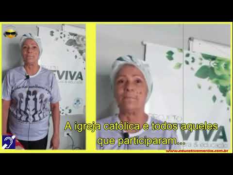 Tv Educativa Oziane do Projeto Reviva Favela do Tófoli  Agradece ao Dom Luiz Pela Doação do Desfiletador de Garrafas Pet.