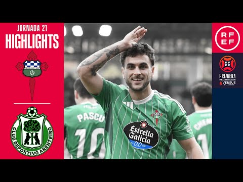 Resumen #PrimeraFederación | Racing Club Ferrol 2-0 CD Arenteiro | Jornada 21 | Temporada 2025/2026