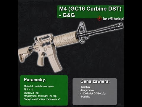 M4 (GC16 Carbine DST) FIRMY G&G - TANIEMILITARIA.PL