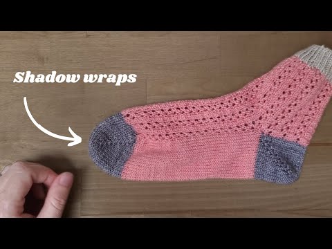 Pointe à rangs raccourcis à partir de la jambe - Tutoriel Tricot