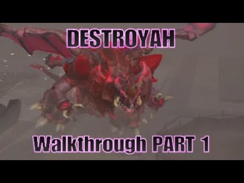 GODZILLA PS4: Destroyah Walkthrough PART 1 | CarlosTnT_OwO