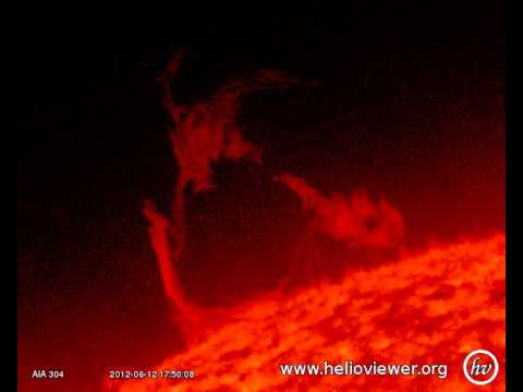 AIA 304 (2012-06-12 17:11:44 - 2012-06-12 18:32:08 UTC)