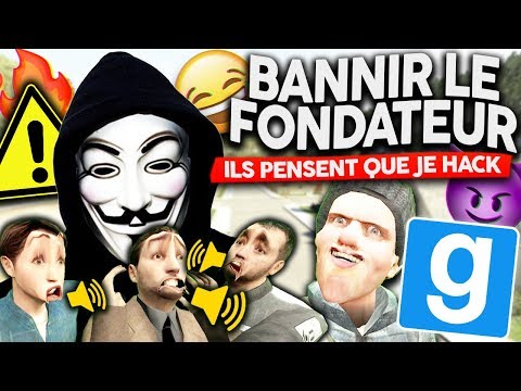 JE BAN LE FONDATEUR ! ILS PENSENT QUE JE SUIS UN HACKEUR !😂😱 - GMOD DARKRP