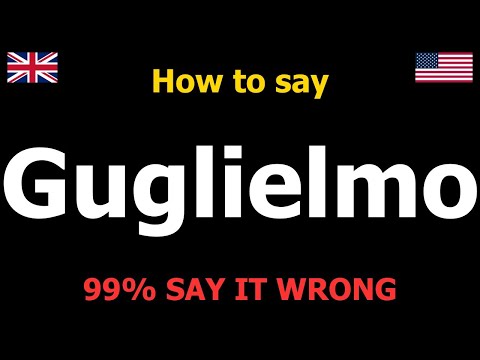 How to pronounce Guglielmo (Italian name)