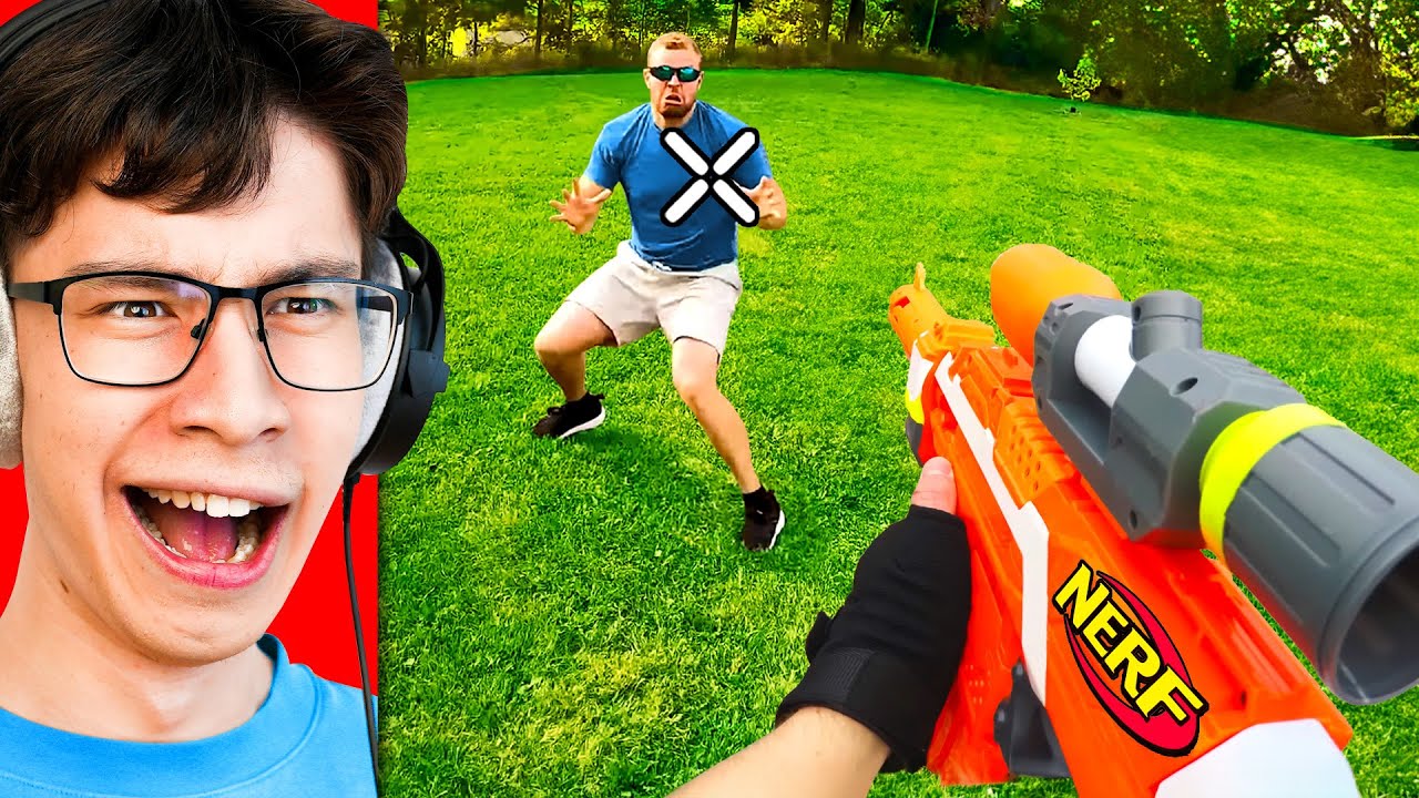 Reacting to NERF WAR in Real Life!