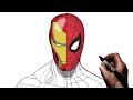 How To Draw Iron Man/Spiderman | Step By Step | Marvel
