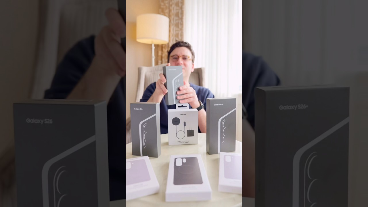 Unboxing EVERY Galaxy S26 Phone, Samsung Cases + Magnet Wireless Charger 🔋 #s26ultra #unboxing - YouTube