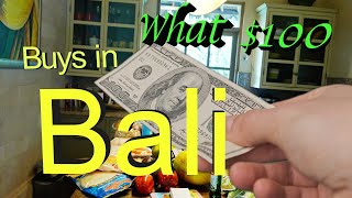 What $100 Buys in Bali: A Grocery Shopping Experience