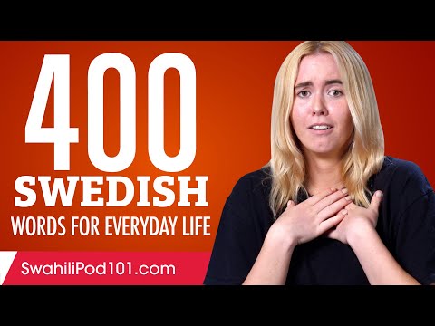 400 Swedish Words for Everyday Life - Basic Vocabulary #20