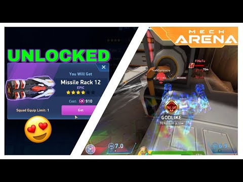 Finally, I unlocked Missile Rack 12🥳| Mech Arena