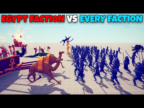 NEW EGYPT FACTION vs EVERY FACTION - Totally Accurate Battle Simulator TABS