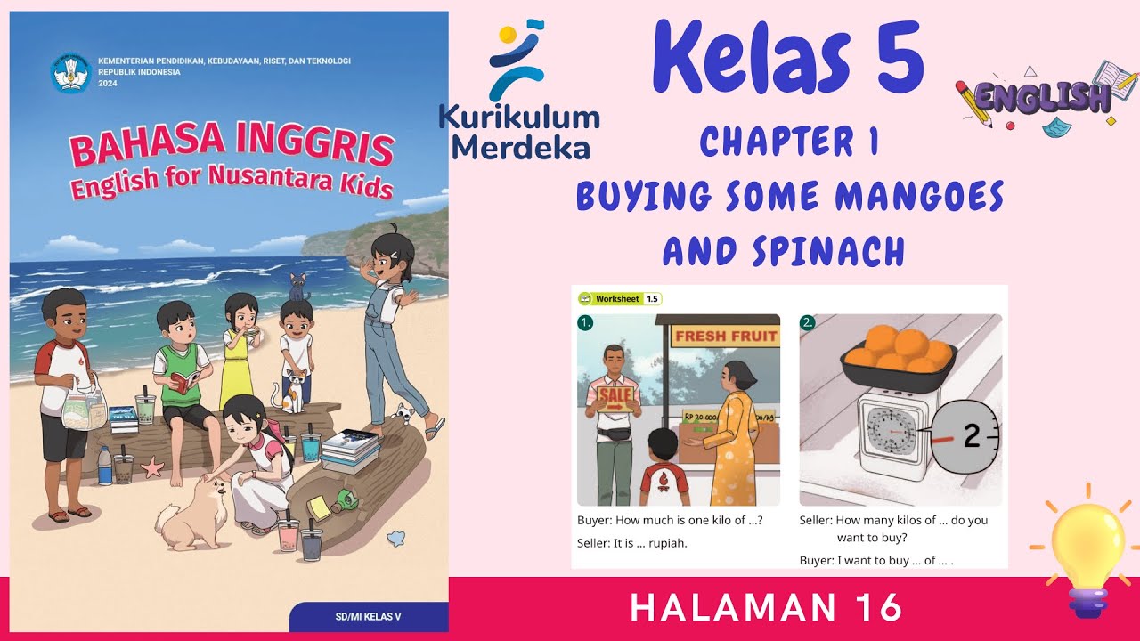 Kurikulum Merdeka Kelas 5 B Inggris - English for Nusantara Kids | Chapter 1 | Halaman 16