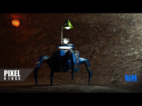 BLUE the robot miner : CGI animated short film (2023)