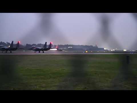 Full Afterburner Take Off RAF Lakenheath 18/01/22