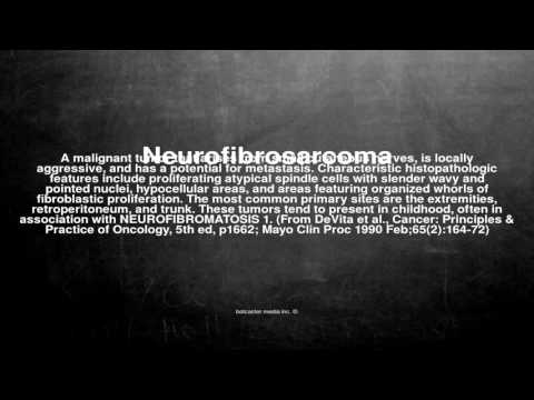 Medical vocabulary: What does Neurofibrosarcoma mean