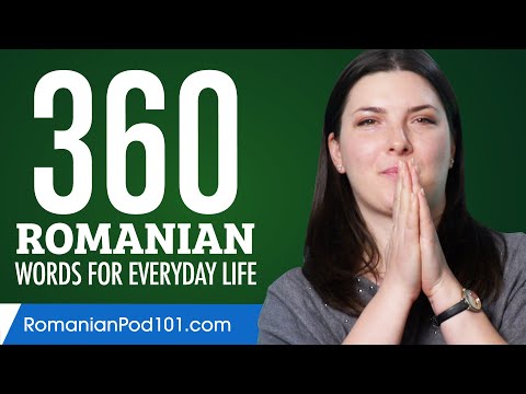 360 Romanian Words for Everyday Life - Basic Vocabulary #18