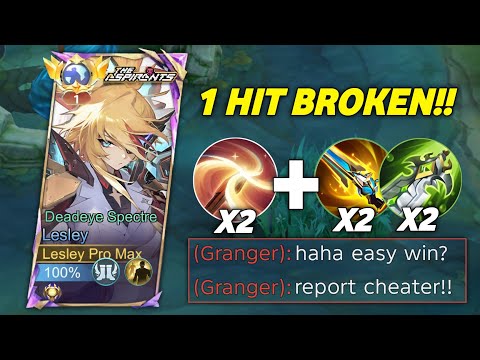 TOP GLOBAL LESLEY 1 VS 5 BEST BUILD 1 HIT SOLO RANKED!! (30MIN GAMEPLAY) - LESLEY BUILD TOP GLOBAL