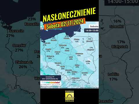Sobota《02/11/24》Nasłonecznienie.