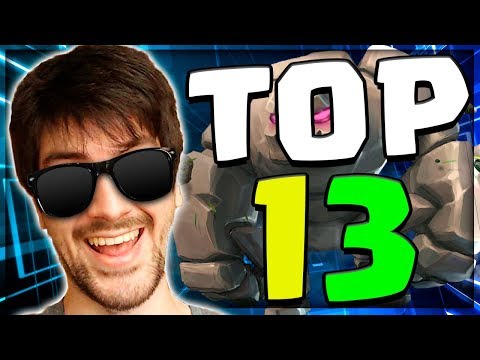 CHEGUEI NO TOP 10 USANDO GOLEM NO CLASH ROYALE?!