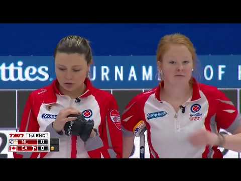 2018 Scotties Tournament of Hearts - Englot (CAN) vs. Curtis (NL) -  Draw9