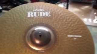 Video thumbnail for 24" Paiste RUDE Ride/Crash 360p by BipolarBowler