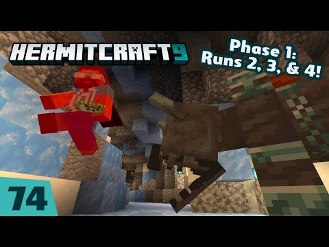 Decked Out 2! Phase 1: Runs, 2, ,3, and 4! — HermitCraft 9 ep 74