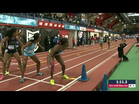 Girls 4x200m Relay Final - New Balance Nationals Indoor 2014