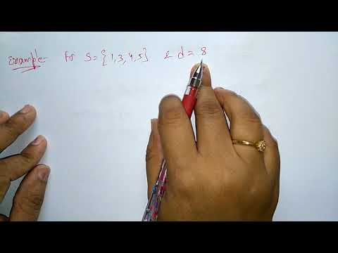 Learn Sum of Subset Problem | Backtracking Method | Design Algorithms ...