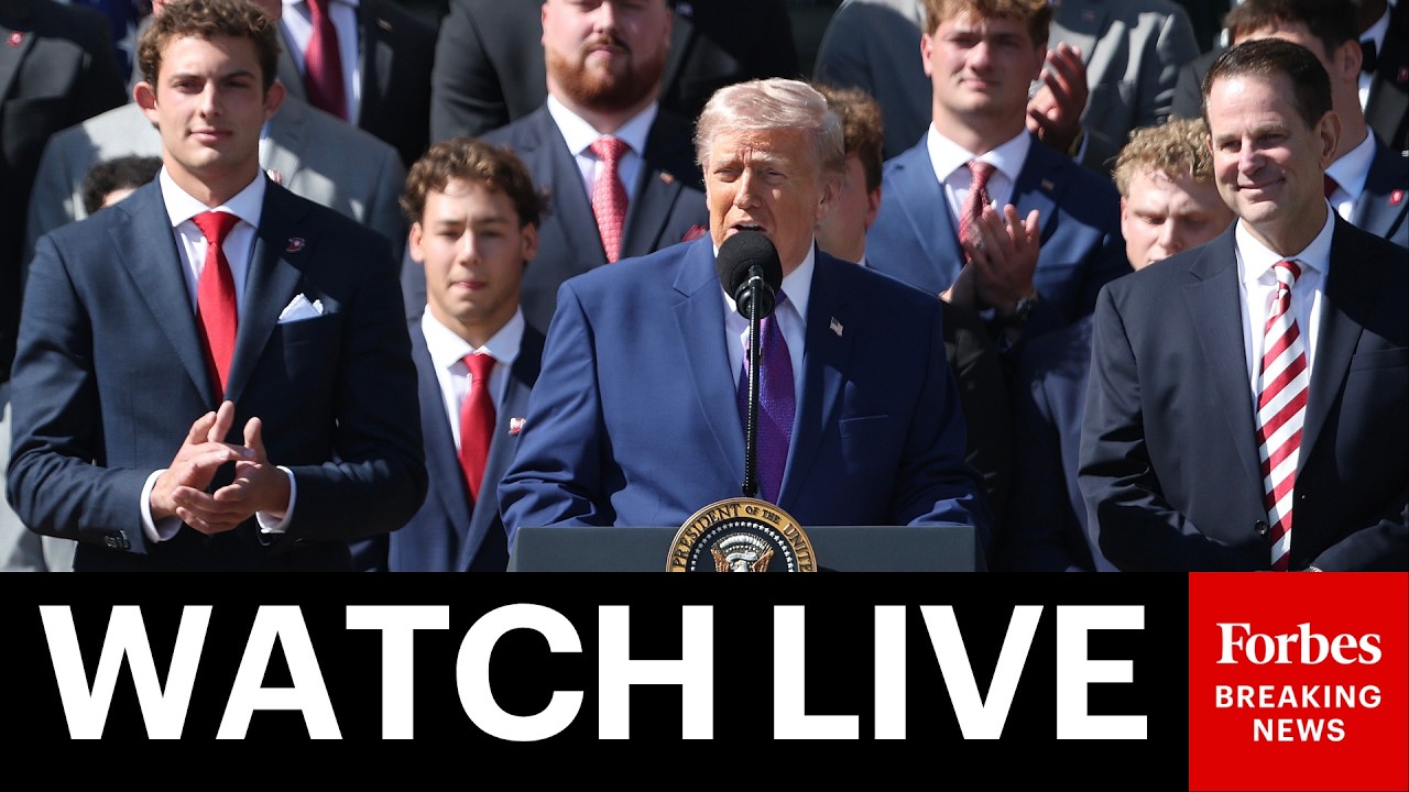 Video | LIVE: President Trump Hosts National Football Champions Indiana University Amid War With Iran