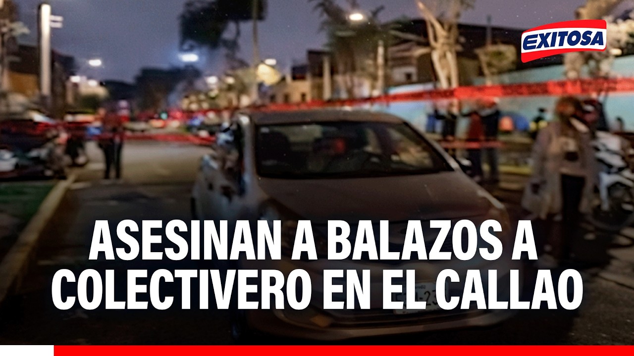 🔴🔵 Asesinan a balazos a colectivero cerca de un colegio y base de seguridad municipal en el Callao