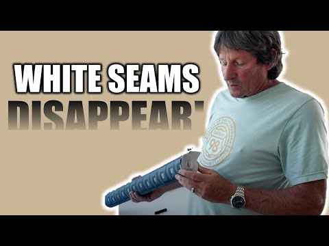 How to Cover White Seams When Installing Dark Wallpaper.
