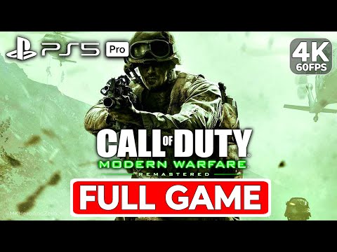 CALL OF DUTY 4 MODERN WARFARE REMASTERED PS5 PRO Gameplay Walkthrough Part 1 FULL GAME [4K 60FPS]