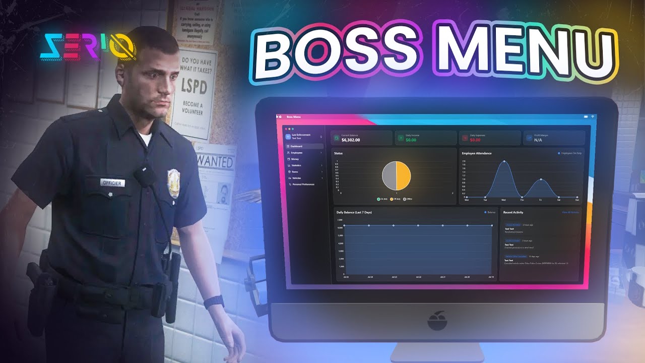 Zerio Bossmenu - The new standard of bossmenus - ESX, QBCORE, QBOX Thumbnail