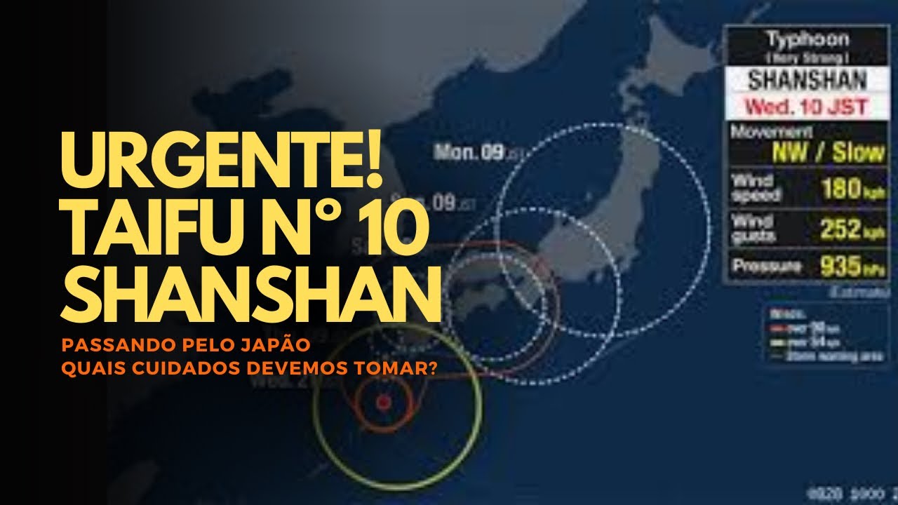 Urgente! Taifu n°10 Shanshan está passando agora no Japão! Saiba como se proteger
