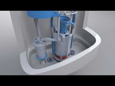 Комплект універсальної змивної арматури з функцією START-STOP і клапаном нижньої подачі води 1/2" NOVA 4363N - фото 1 - id-p1044369145