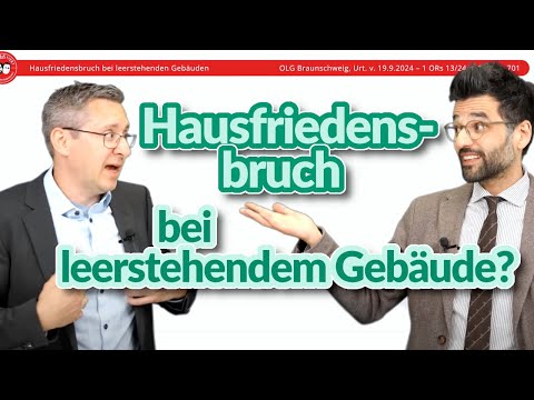 Hausfriedensbruch bei leerstehenden Gebäuden