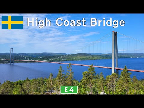 Sweden: E4 across the High Coast Bridge