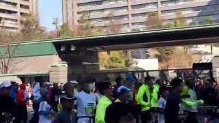 海上自衛隊東京音楽隊 2016東京マラソン  【飛べガンダム】