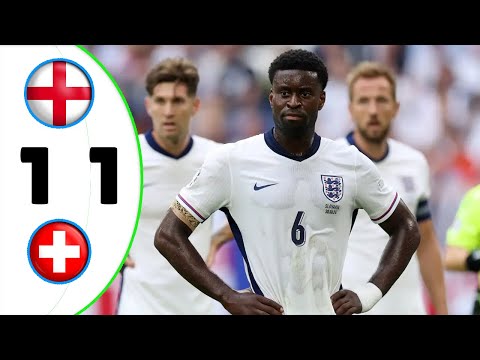 England vs Switzerland | 1 1 | All Goals & Highlights | Euro 2024
