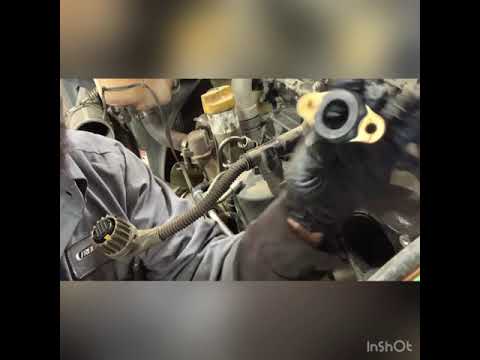 Injector pass through seals leaking on a freightliner cascadia DD15. Busted knuckle diesel dr..