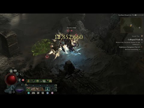 [Diablo 4] Cold Rogue with barber_12 million damage butcher kill (patch 1.1.2)