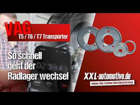 Wheel bearing replacement on a VW T5 in XX minutes – we time it!