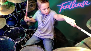 FOOTLOOSE (9 year old Drummer) Cover by Avery Drummer