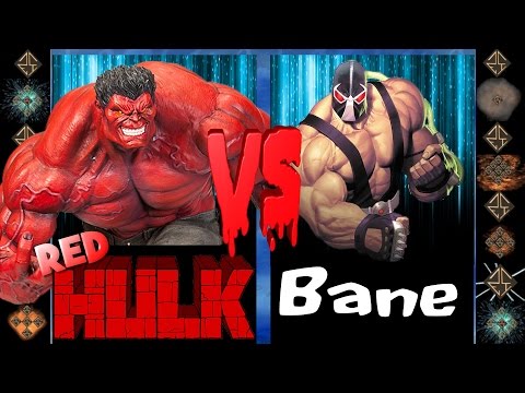 Red Hulk (Marvel Comics) vs Bane (DC Comics) - Ultimate Mugen Fight 2016