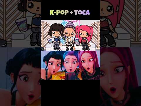 hunters aeroplane scene || K-pop demon hunters in toca Boca life world #aeroplane #tocaboca